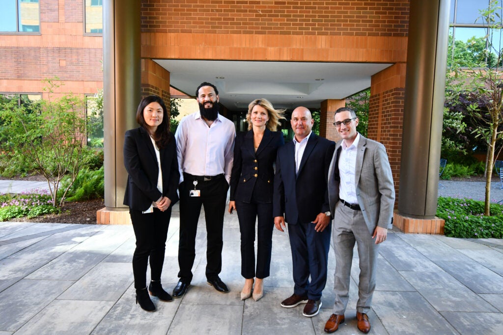 PTC employees standing at PTC headquarters in Warren, New Jersey